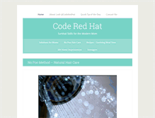 Tablet Screenshot of coderedhat.com